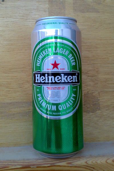 Баночное пиво Хейнекен