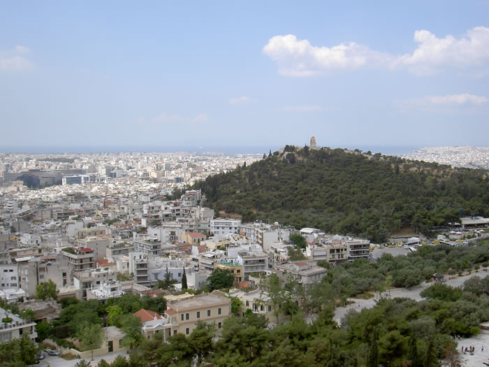 Афины, холмы